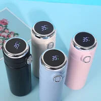 1Pc 400ML Smart Thermos Stainless Steel Water Bottle Led Digital Temperature Display Coffee Thermal Mugs Intelligent Insulation 1