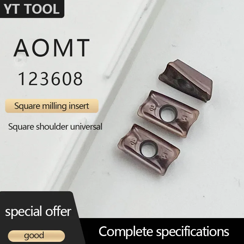 

Carbide inserts AOMT123608 PEER M VP15TF CNC mechanical milling inserts AOMT123608 CNC machine parts milling cutter lathe cutter