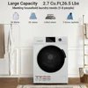 Compact 2-in-1 Ventless Washer Dryer Combo 2.7 Cu.Ft LED Display 1400 RPM Spin 16-Cycle Options Perfect Apartments RVs Homes 2