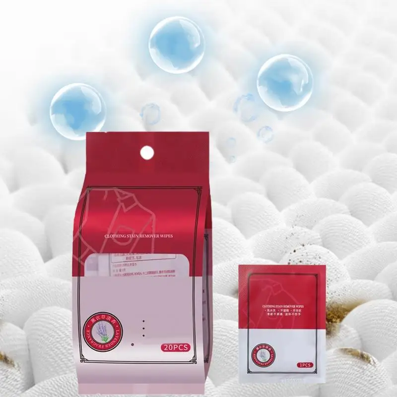 Stain Remover Wipes Multifunctional Stain Treater Wipes Messy Remover Versatile Portable Clothes