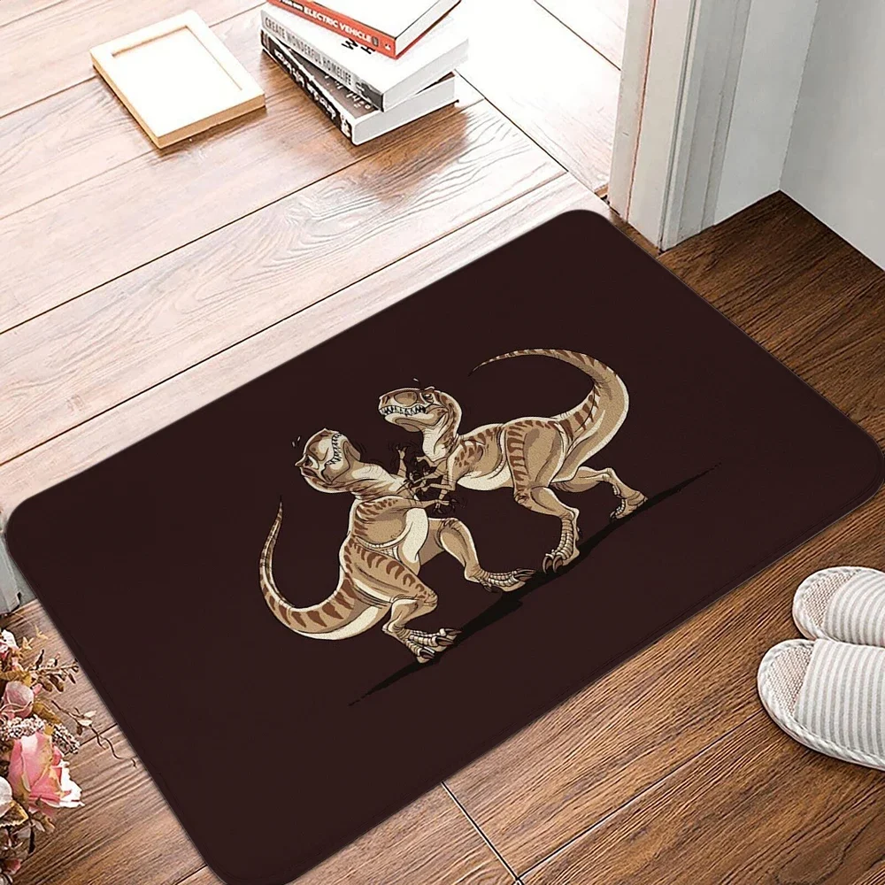 

Мультипликационный коврик для входной двери с рисунком динозавра, для ванной, кухни, спальни, гостиной, противоскользящий ковер, мягкий напольный коврик, украшение для дома
