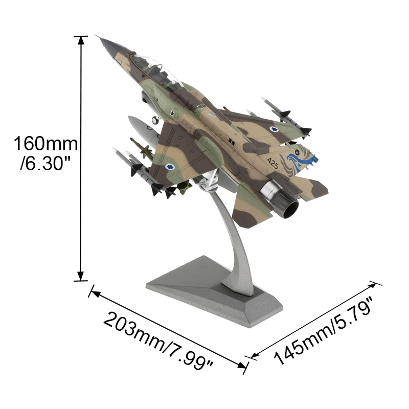 1:72/1:100 항공기 비행기 모델 F-16I F16D Fighting Falcon 다이캐스트 금속 비행기 스탠드 Playset 비행기 모델 전투기