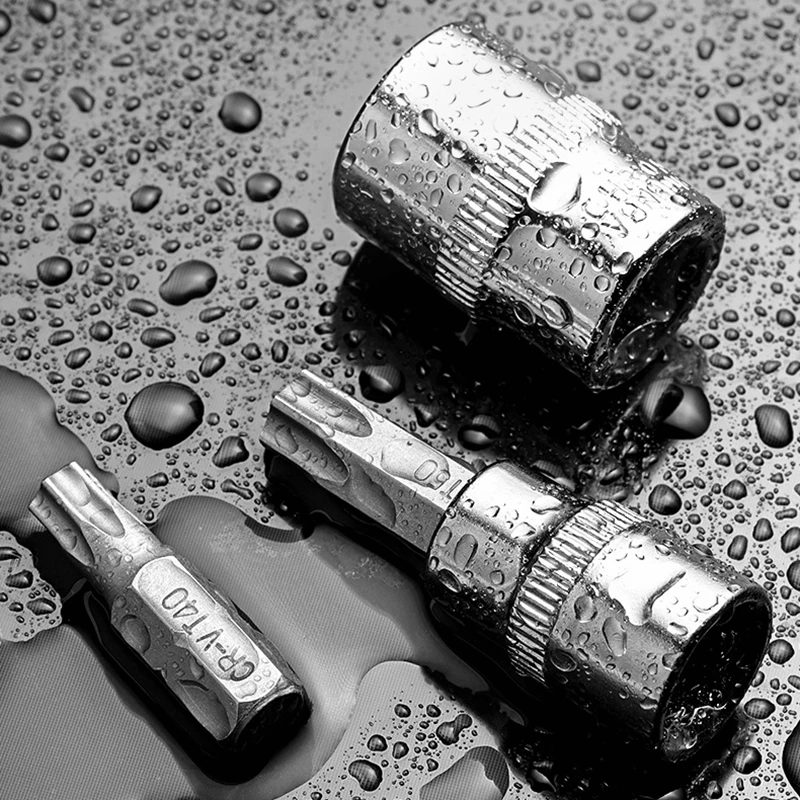 Torx Bit Socket Set 34pcs E-Torx Star Socket 1/4" 3/8" 1/2" Drive Male Female E-torx Bits Handheld Tool with Case