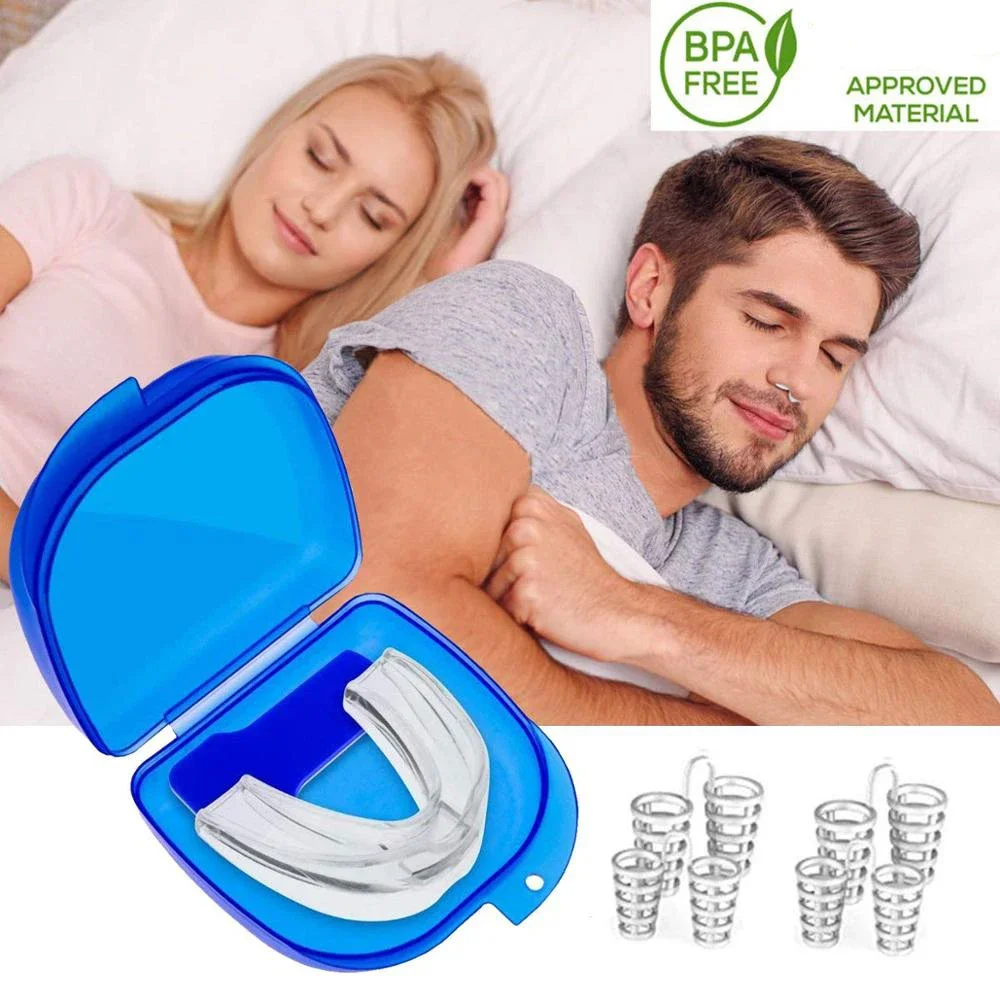 

Устройство против храпа 4 для носа, против храпа Clip Sleep Mouth Guard Set