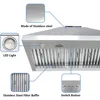 48 inch Built-in/Insert Range Hood 1150 CFM, Stainless Steel Under Cabinet Range Hood Kitchen Vent Hood with Liner 3