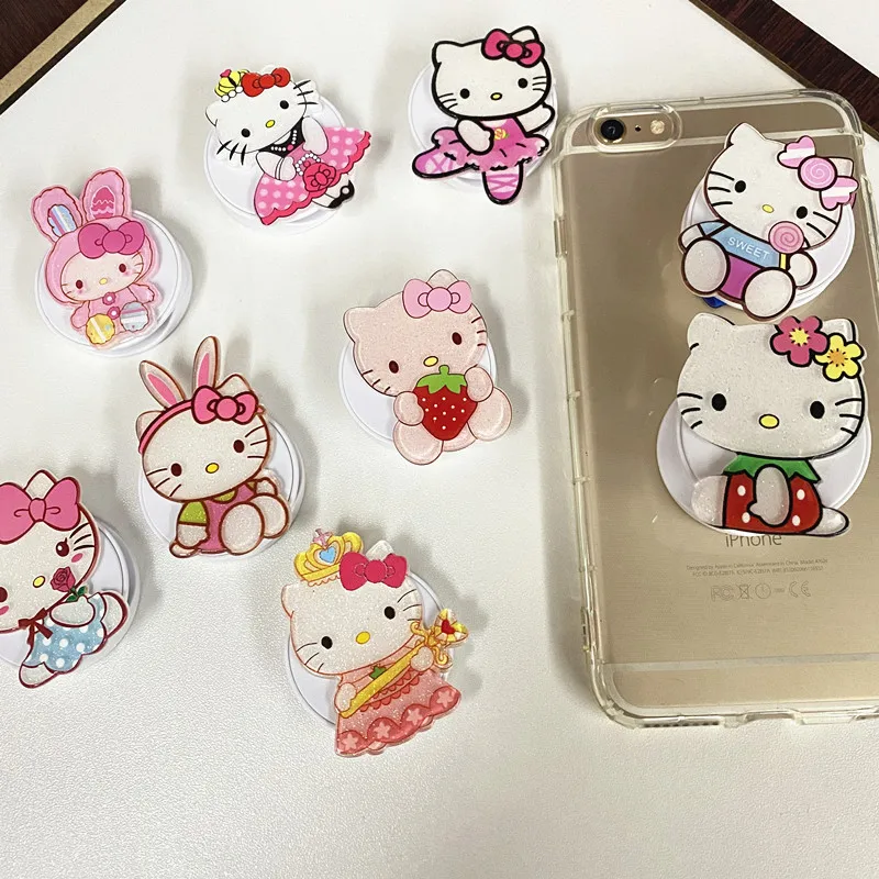 MINISO Cute Hello Kitty Mobile Phone Holder Universal 3M Self