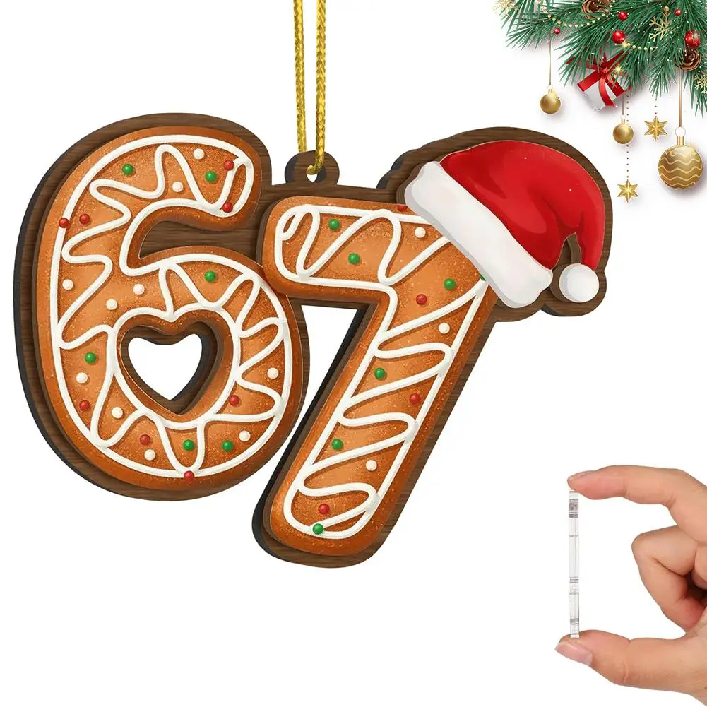Der Weihnachtsmann sagt 6–7 Jahren, Weihnachtsschmuck, 2025, Baumdekoration, freches Weihnachtsgeschenk, einzigartiges Geschenk, niedlicher Austausch-Dekorationsstrumpf W1M7 – Detail 8