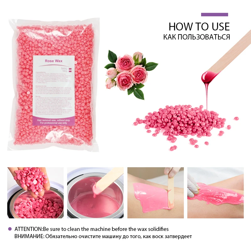 500g/300g/50g hard wax beans for hair removal unisex fast painless bikini leg arm hair removal wax beans for heater machin