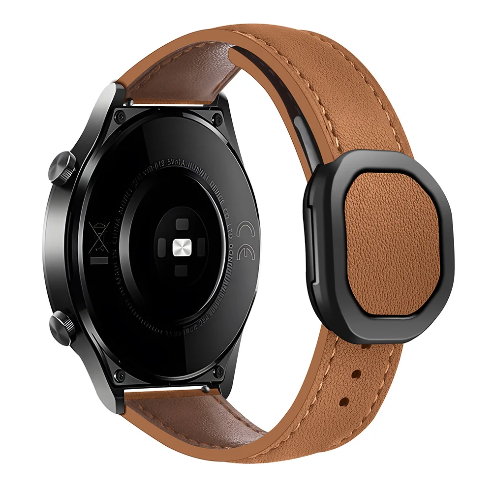 ساعة سامسونج جالاكسي من الجلد ، سوار مغناطيسي ، سا...
