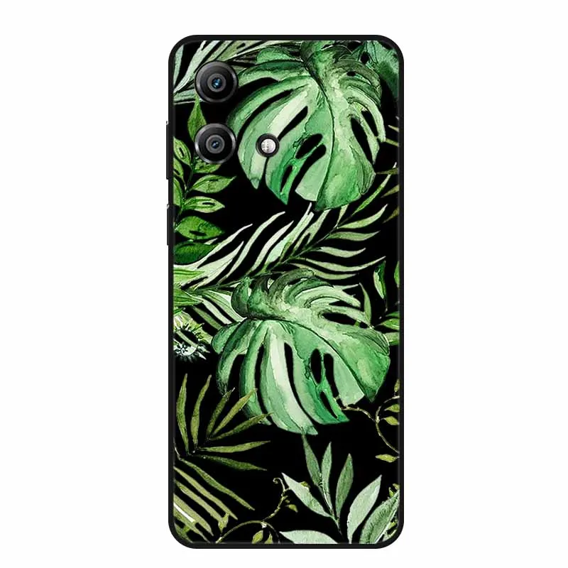 Charming Cartoon Cat Black Silicone Soft Phone Case