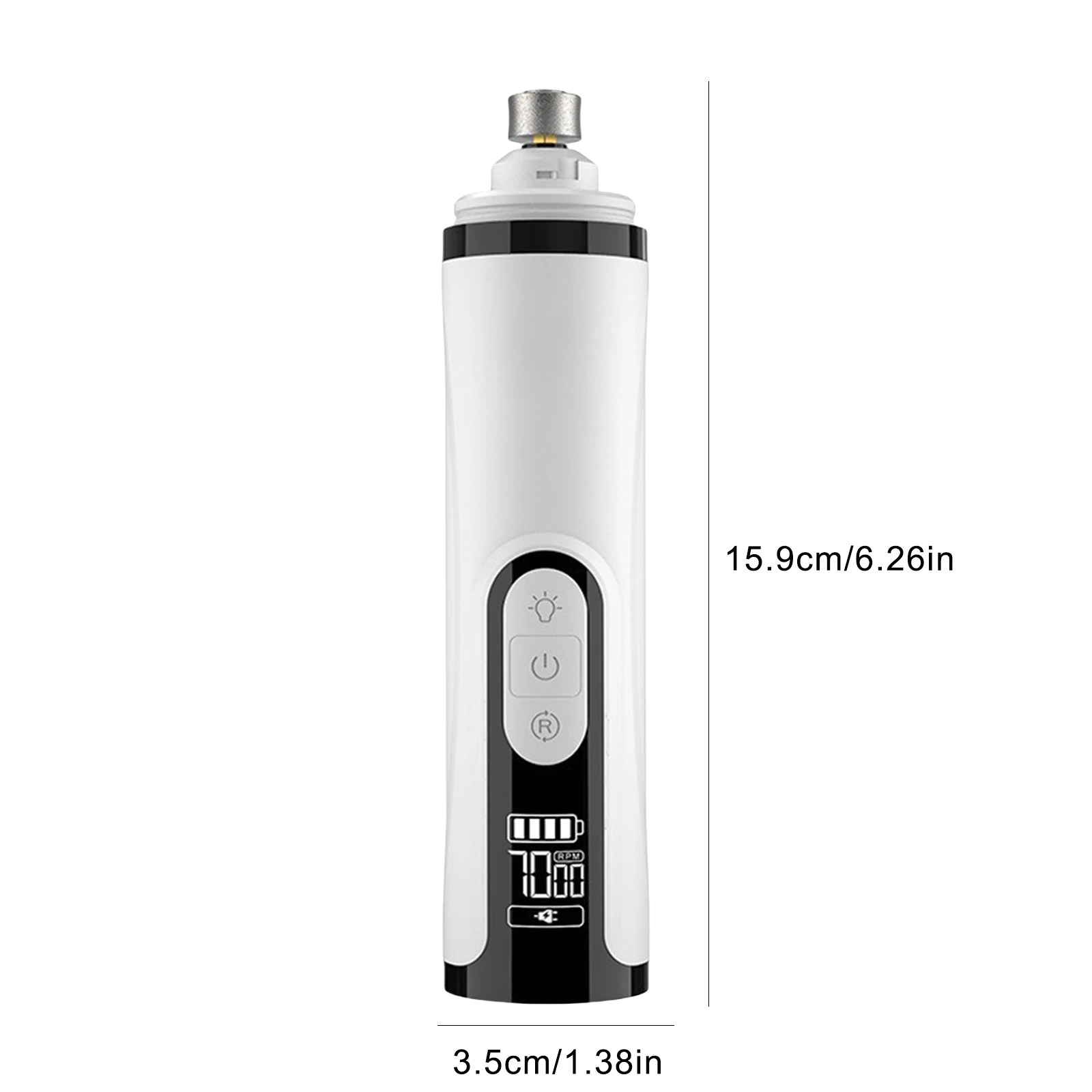 Electric Dog Nail Grinder Rechargeable Pet Nail Grinder Quiet Dog Nail Trimmer Suitable for Small Middle Large Dogs and Cats 6