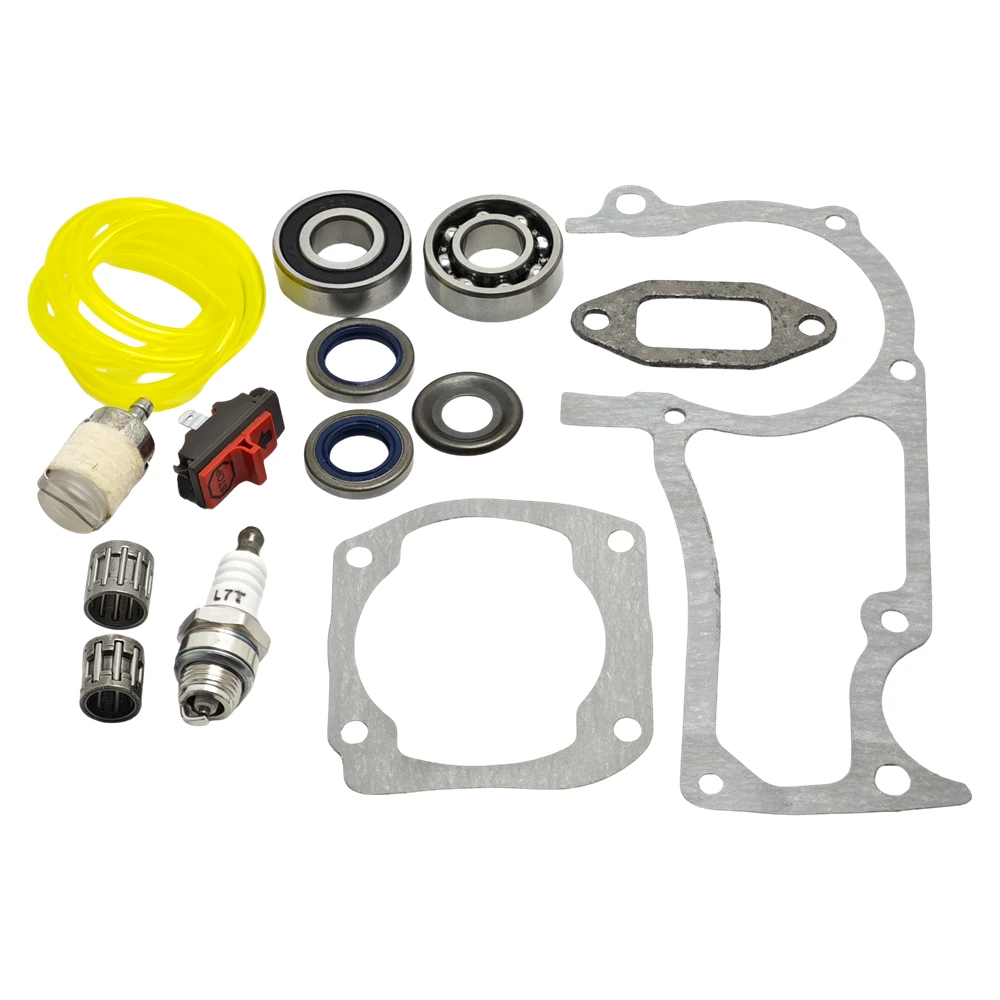 Crankshaft Bearings Seals Gaskets Kit For Husqvarna 362 365 371 372 372XP Chainsaws 503 64 72-01, 738 22 02-25, 503 96 15-01 3