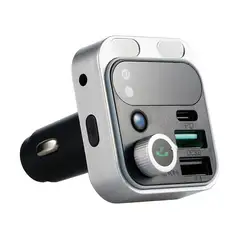 Bluetooth FM Transmitter with Fast Charging & Enhanced Audio Features (1pcs)