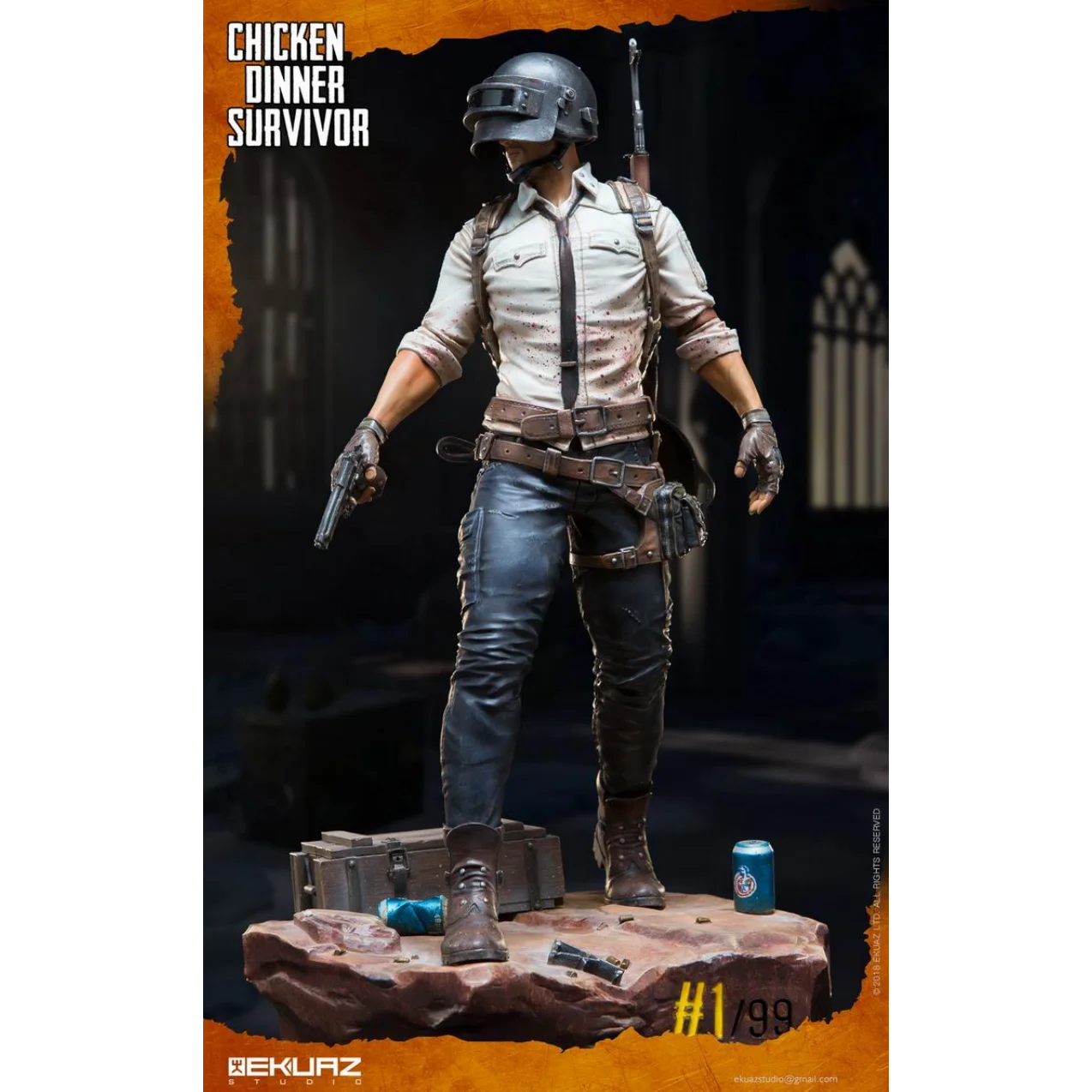 

Оригинальная модель игрового персонажа EKUAZ STUDIO экс04 33 см PLAYERUNKNOWN'S BATTLEGROUNDS, подвижная коллекция кукол