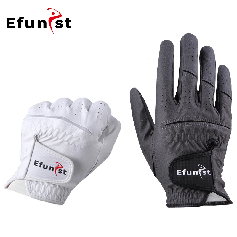 Golf Gloves Men's Glove Left/Right Hand 2 color Soft white Dark Grey Swing Putting Training particles Breathable Namib Gloves 4