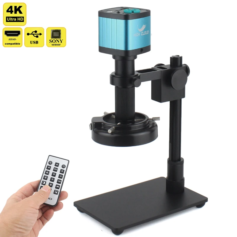 48Mp 4K 1080P Hdmi Usb Video Microscope Camera 150X Lens Microscopio Digitale Industriale Elettronico Per Saldatura Di Riparazione Del Telefono