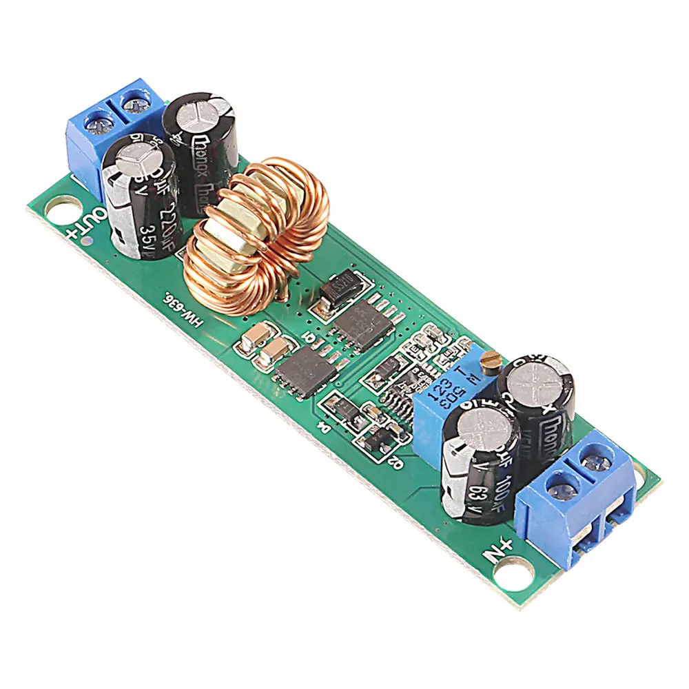 DC-DC 6.5V-60V  1.25V-30V 5A 조정 가능한 스텝 다운 벅 컨버터 모..