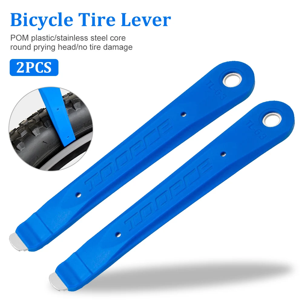 

2Pcs Bicycle Tire Lever Tire Removal Tools Pry Bar Tyre Spoon Ultralight MTB Road Bike Wheel Repair Tools Cycling Accessories