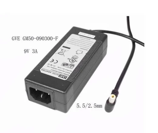 

Laptop Power Adapter GM50-090300-F, 9V 3A, Barrel 5.5/2.5mm, IEC C14