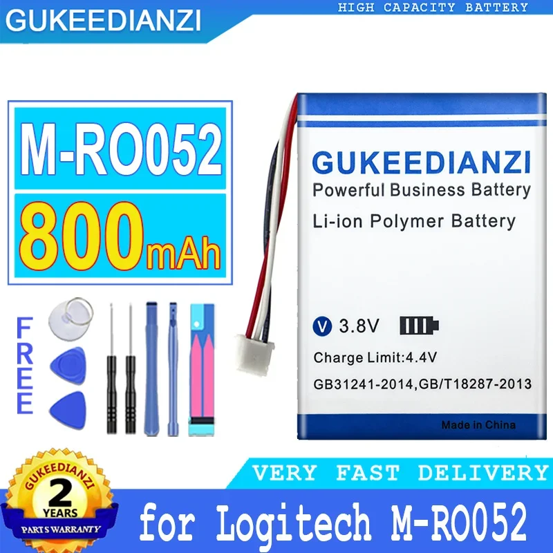 Batteria Per Cellulare Ad Alta Capacità Per Batterie Logitech, M-Ro052, Mx Anywhere 2, Anywhere 2, Mx Master 2S, Mx Master 3, 800Mah
