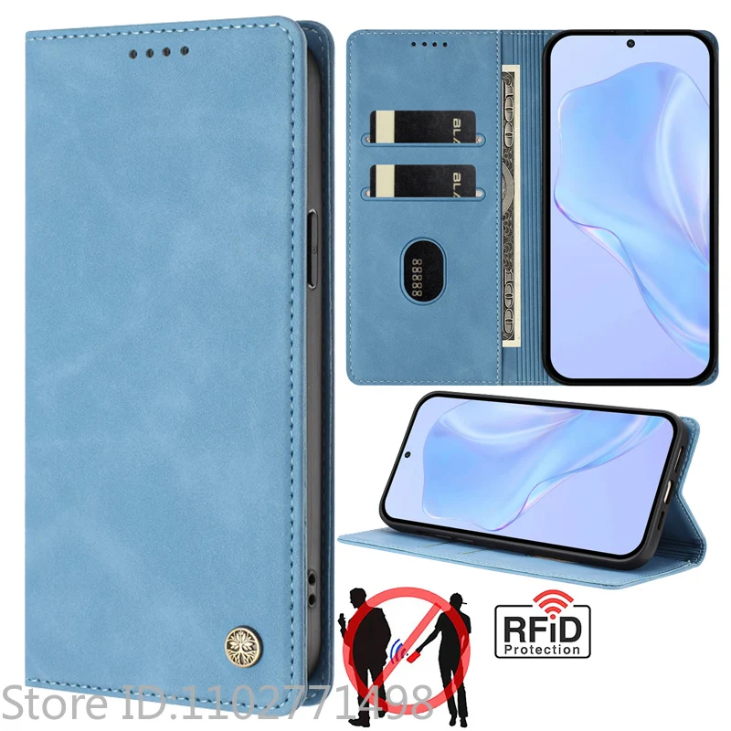Luxury Wallet Flip Cover Phone Case - Magnetic Shockproof Leather