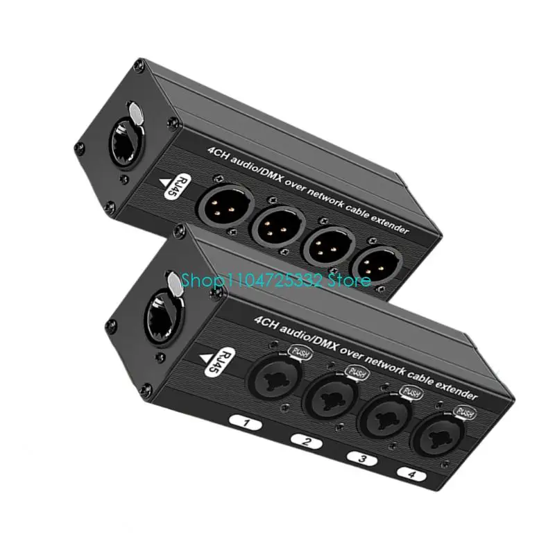 P5EA 플러그 플레이 RJ45 4 XLR 어댑터로 드라이브 없이 Auditoy 비디오 시스템에 쉽게 설치할 수 있음