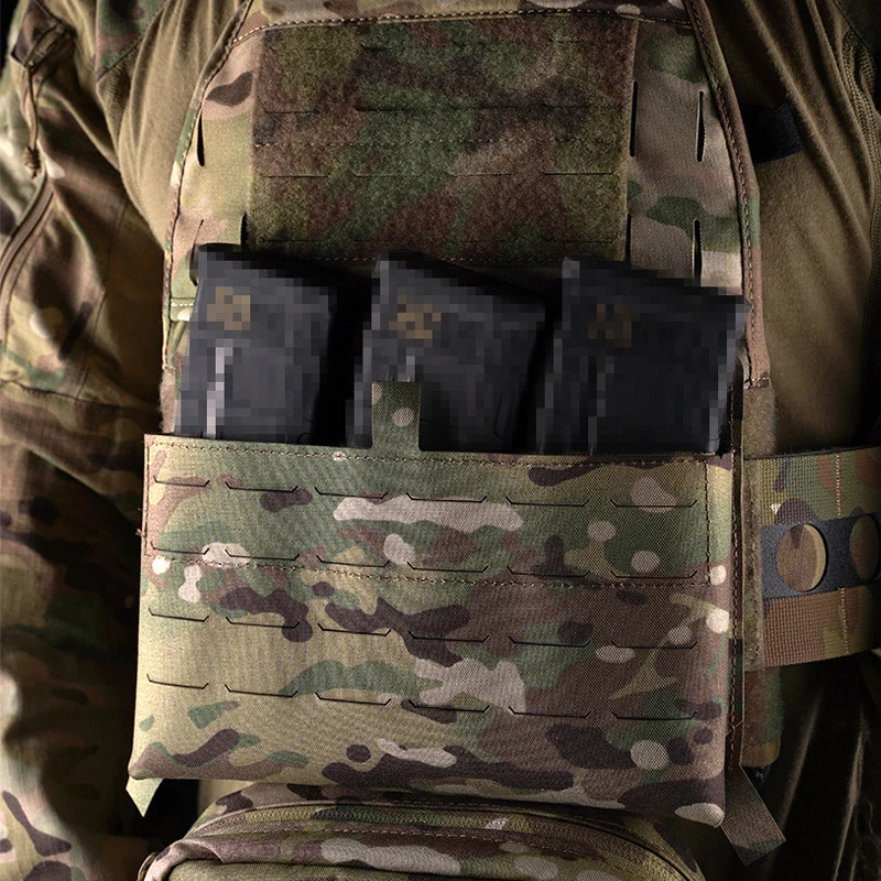 

Front Panel Storage Pouch Bag,Can Hold Built-in Magazine Pouch, Front Plate Package for Hunting Tactical Vests, Hook Panel