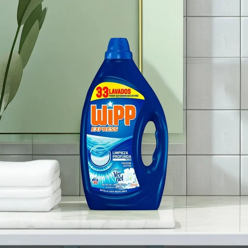 Wipp Express Limpieza Profunda + Higiene & Antiolores, detergente para  lavadora para coladas higiénicamente limpias - AliExpress