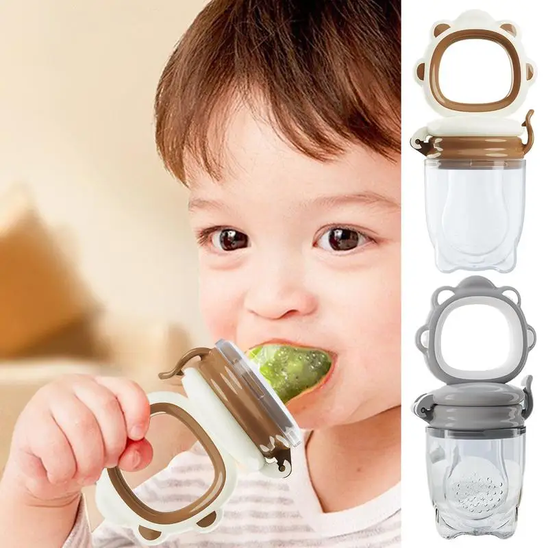 Baby Solids Fruit Feeder Pacifier Infant Teether Toy 6M+ BPAFree Easy-Clean Silicone Pacifier For  Baby Teeth Relief