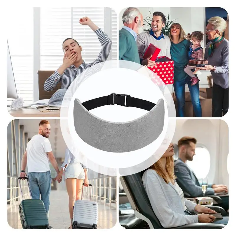 2pcs/Set Headrest Neck Pillow for Airplane Travel Multi Functional Airplane Head Straps Neck Support Comfortable Adjustable 5
