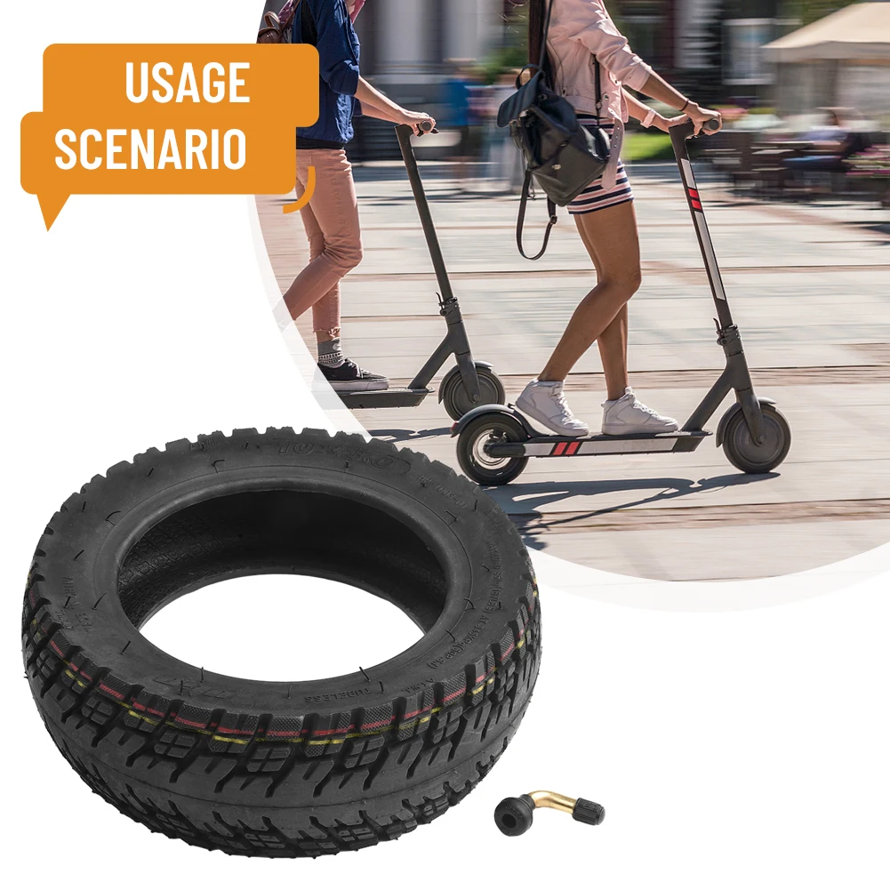 

Electric Scooter Kit Off-Road Tyre For Tubeless Tires For-10X Rubber With Gas Nozzle 10 Inch 255x80(80/65-6)