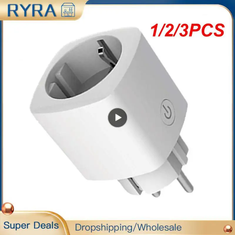 1/2/3PCS Tuya WiFi 16A Plug Smart Socket EU App Remote Control Power Monitor By Alexa Home Yandex Alice Voice