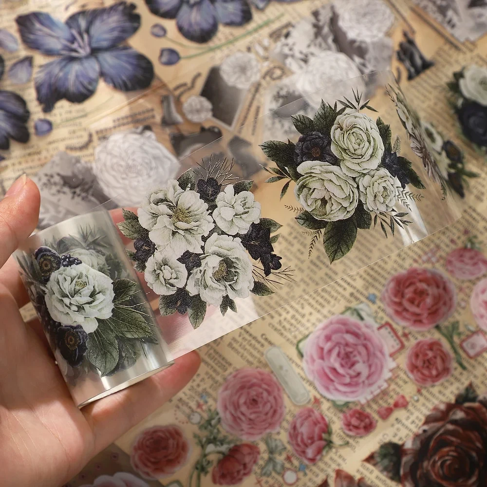 Card Lover 1 Roll 55mm*2m [Landscape Character Series] Aesthetics Journal Masking Tape Waterproof Paper Washi Tape Scrapbooking