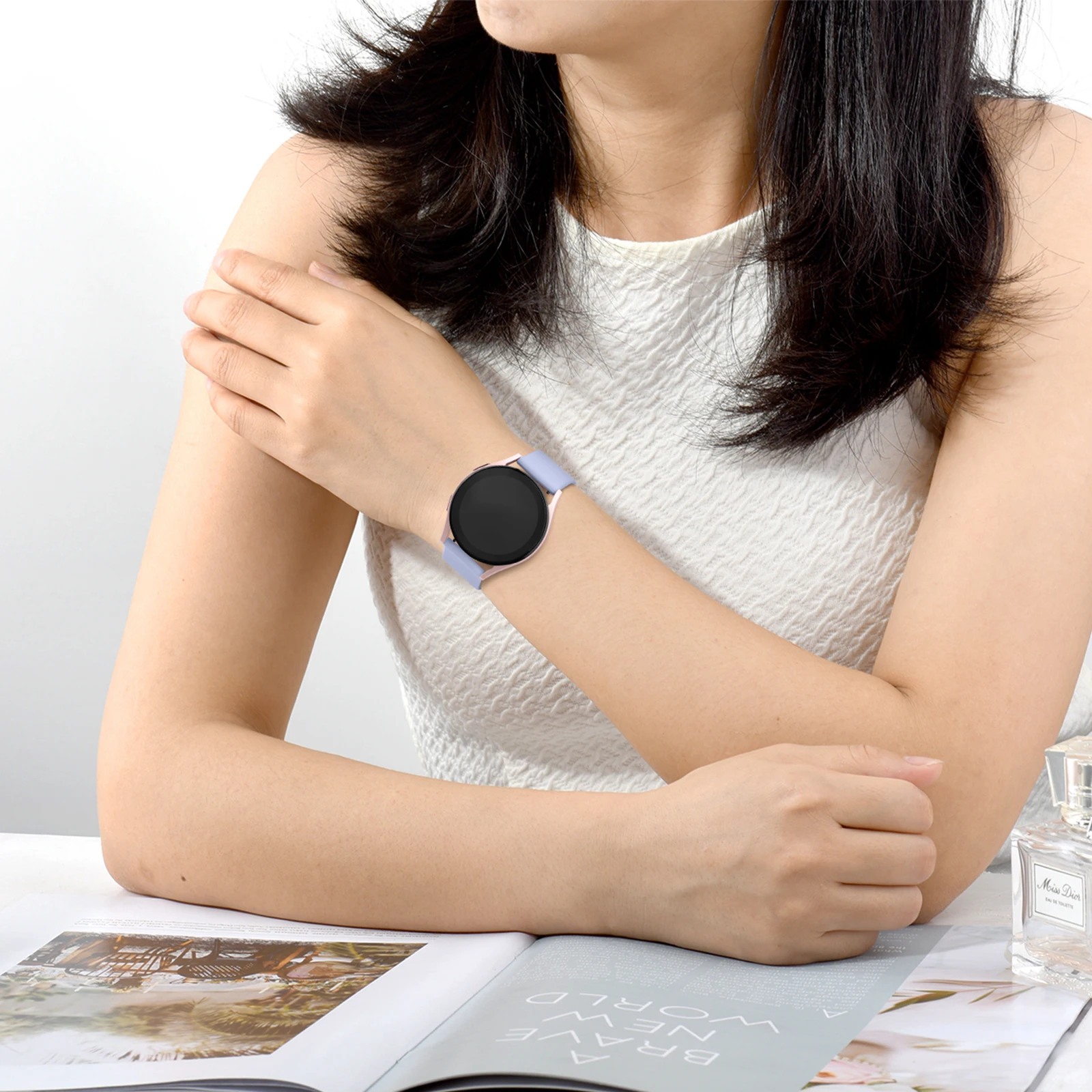 Versatile 22mm TPU Smartwatch Replacement Band Strap