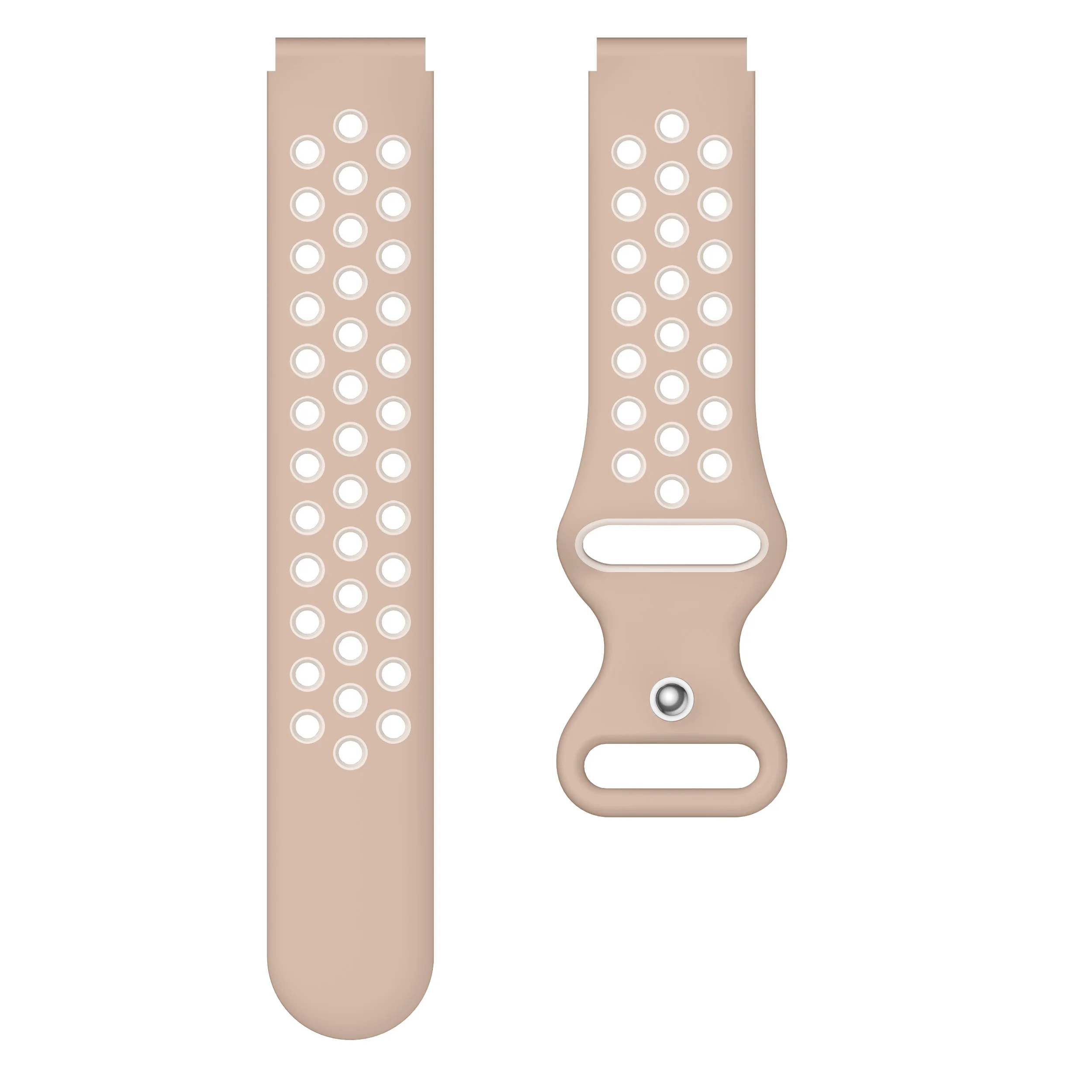 Sporty 18mm Breathable 8-Shaped Buckle Watch Strap