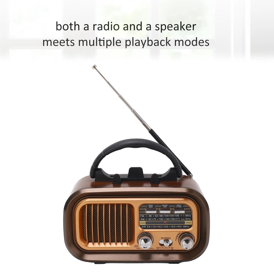オールドラジオ機器 XHDATA D-368 ポータブルラジオ FM AM SW 短波ラジオ受信機ワイヤレス