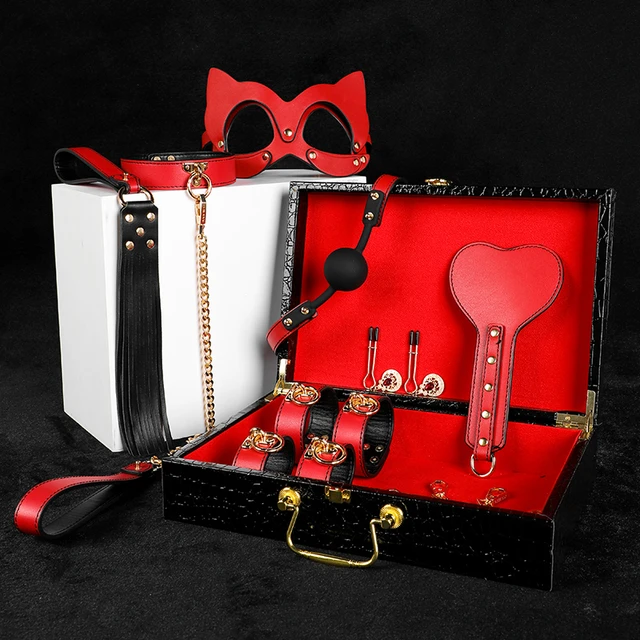 Generic Sextoy Jeu de Couple Kit Bondage 7 pièces - Rouge - Prix