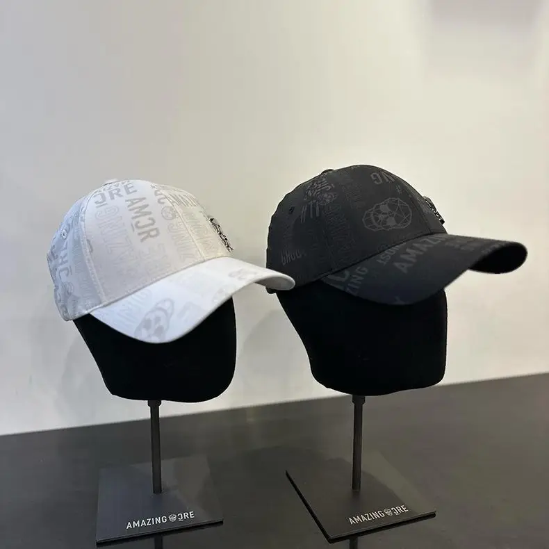 AMAZINGCRE New Men's and Women's Same Golf Outdoor Sports Leisure Sunshade Sunscreen Printed Cap