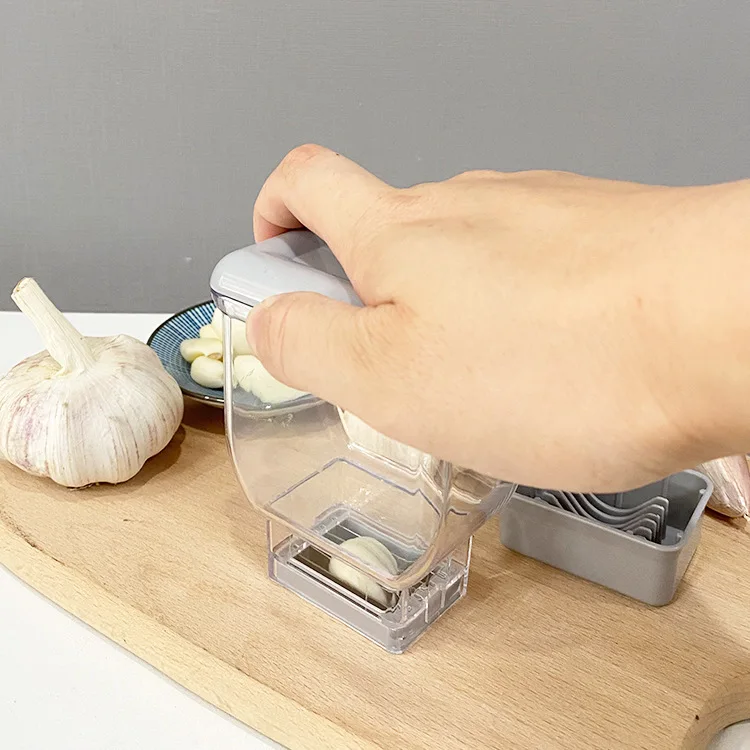Garlic Slices God Tool Commercial Barbecue Restaurant Quick Manual Garlic Head Cutting Tool Home Use Slices