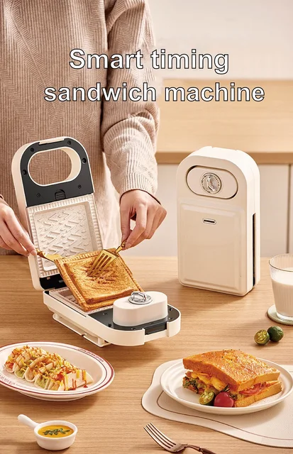 Sandwich Que Hacer En Una Tostadora Máquina Eléctrica Para Hacer