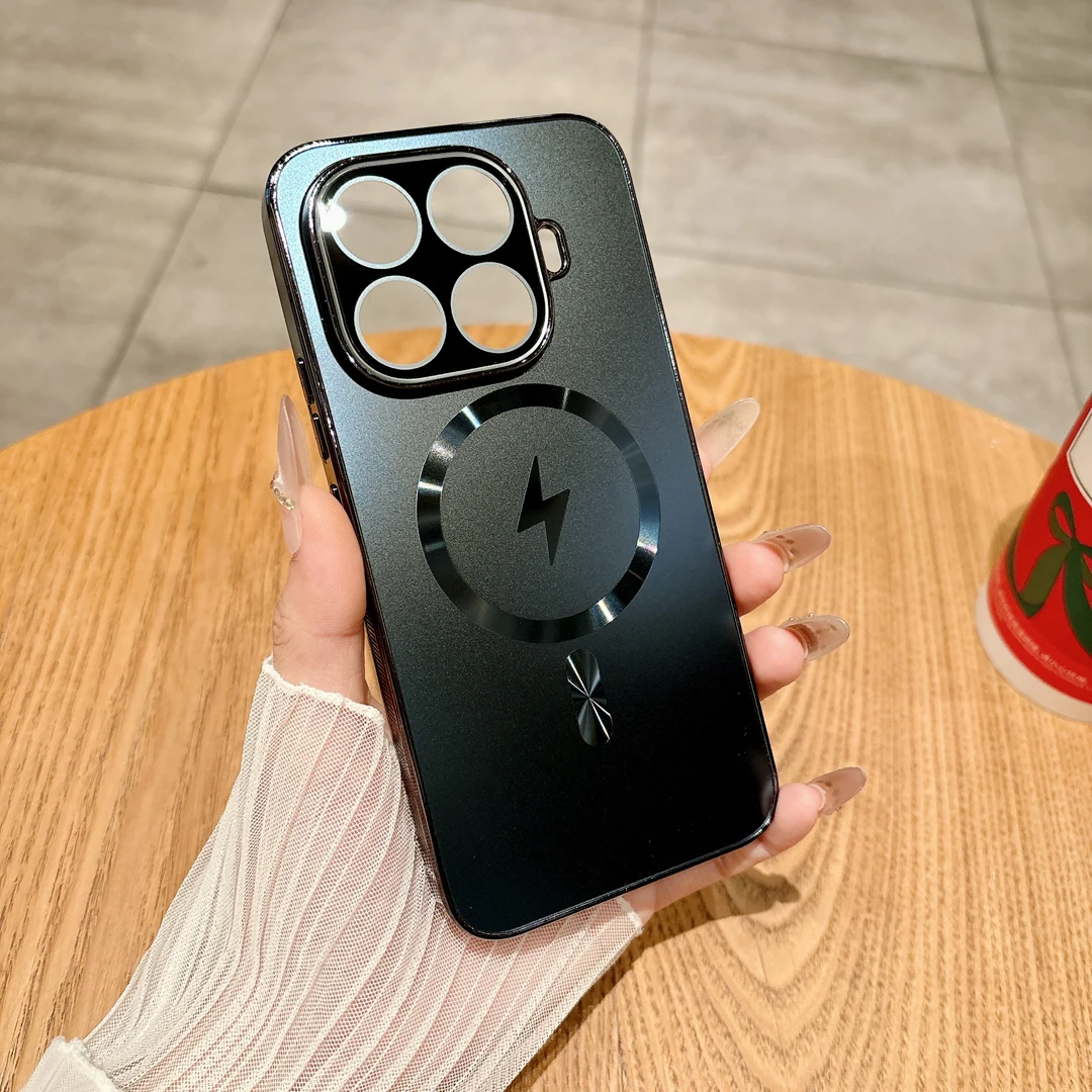 Enhanced Anti-Slip Magnetic Wireless Charging Full Lens Coverage Case