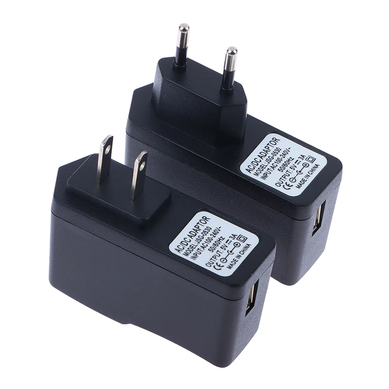 AC DC 어댑터 전원 공급 장치 충전기, 마이크로 충전 어댑터, EU US AU UK 플러그용, 5V 3A, 100  240V, 1PC