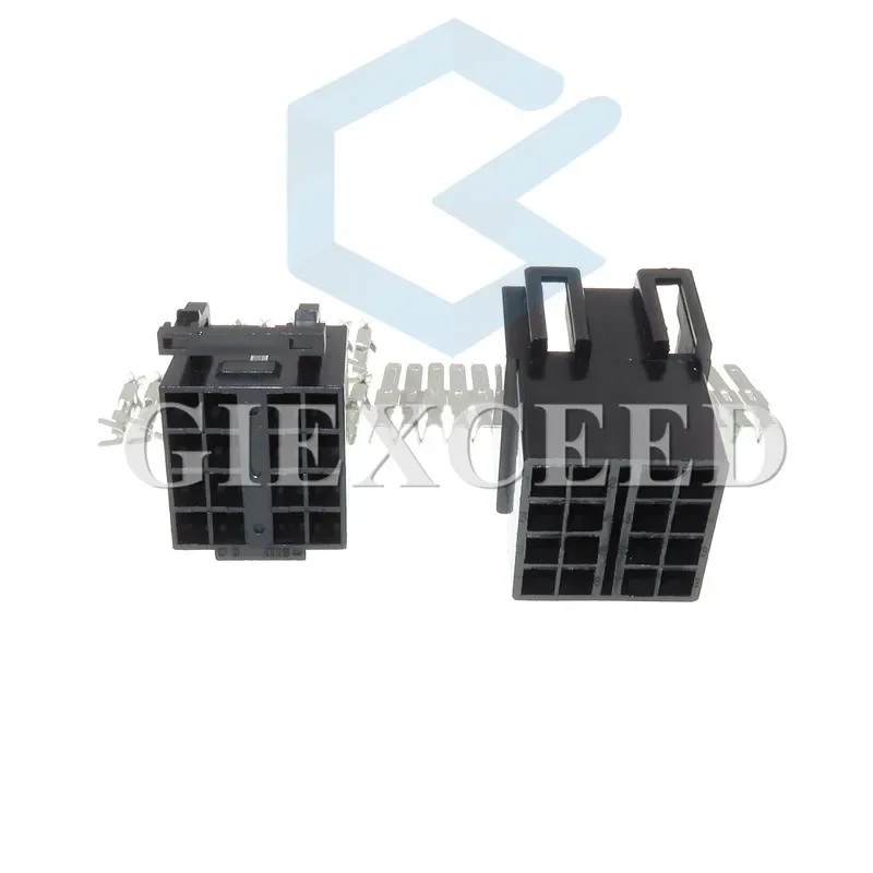 SRunDe 2 stuks 8 PIN autoradiostekkerklemmen met 16 ISO stekker autoradiopinnen ISO 4 deurpanelgereedschap luidsprekerstekker autoradioaccessoires radioadapter universeel behuizing montageset