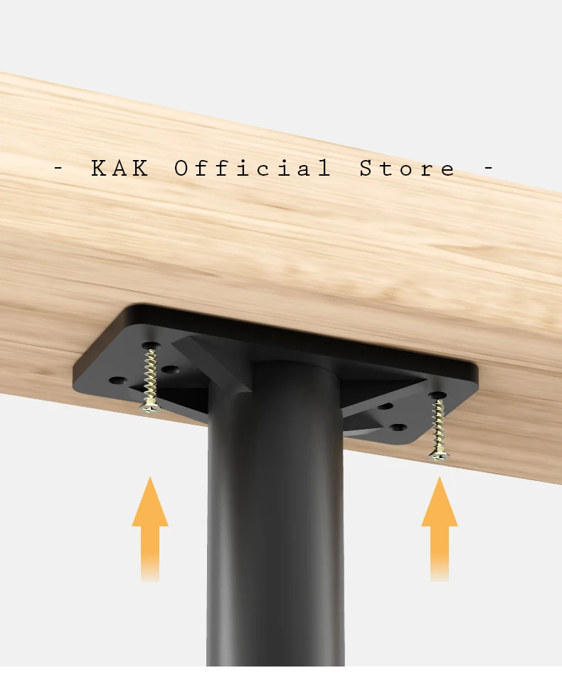 KAK Black Furniture Legs Adjustable Bed Beam Support Foot Sofa Table Feet Replacement Plastic Steel Heavy Duty Bed Hardware
