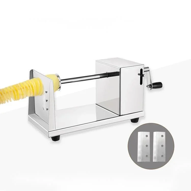 Manual potato tower commercial semi-automatic stretching stainless steel whirlwind hand shaking chip machine