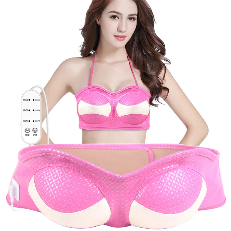 USB Charging Electric Breast Massage Bra Vibration Chest Massager