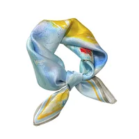 100% Silk Scarf Women Mulberry Luxury High Quality Spring Square Foulard Female Neckerchief Shawl Wraps Hijab Bandana Scarves 2