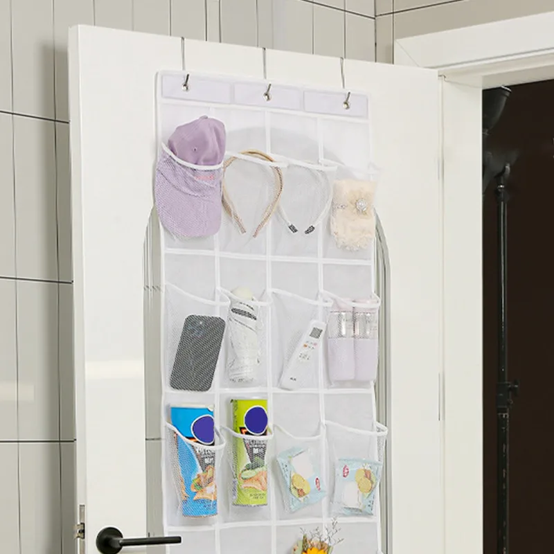 Wall Hanging Shoe Storage Organizer Bag Shoes Rack Over The Door Fabric Cabinet Closet Organizer For Shoes Clothes Storage Bag 4