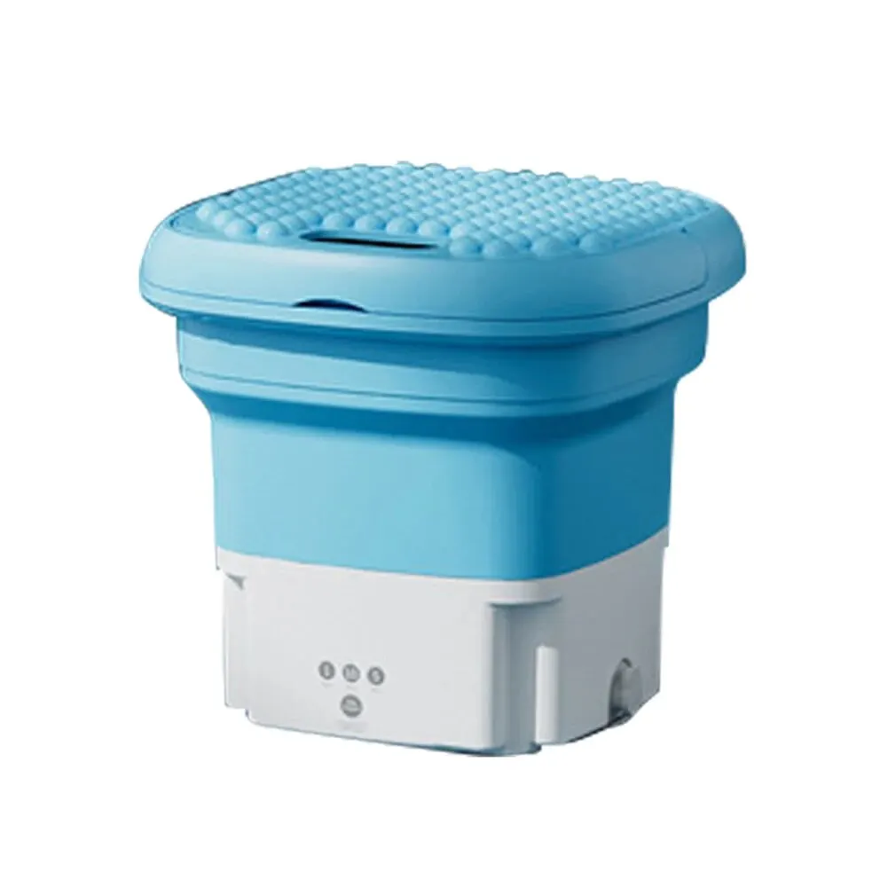 Portable Mini Washing Machine Foldable Underwear Socks Baby Clothes Washer with Dryer Bucket Travel Appliance Cleaning Tool 6