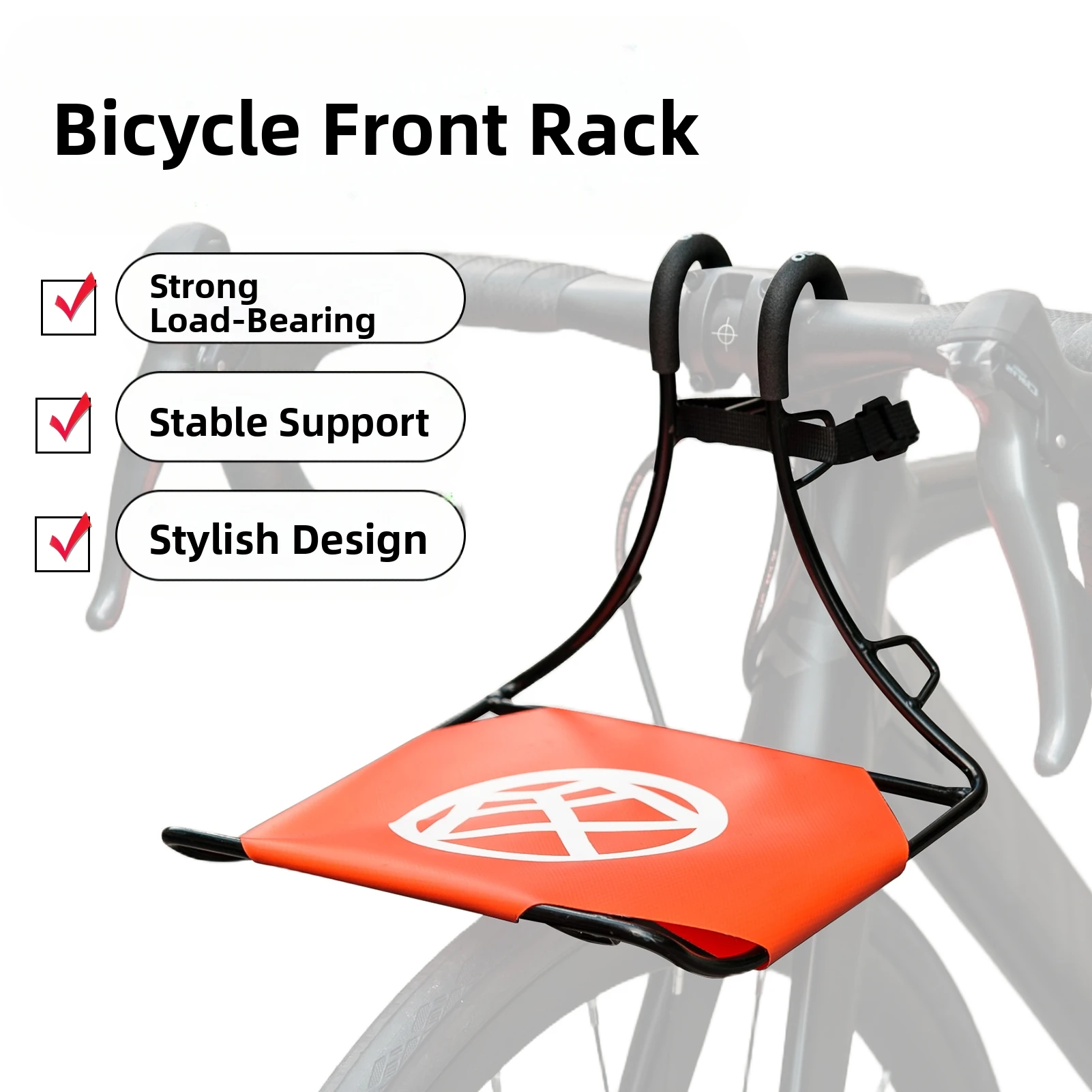 OFFBONDAGE Bicycle Front Rack Aluminum Alloy Bike Cargo Luggage Carrier Rack For Mountain Bike Electric Bike Road/Folding Bike